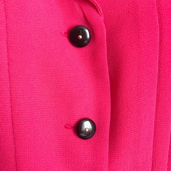 Danny and Nicole sheer dark pink blouse jacket shacket short sleeves Size 14 - Picture 8 of 11
